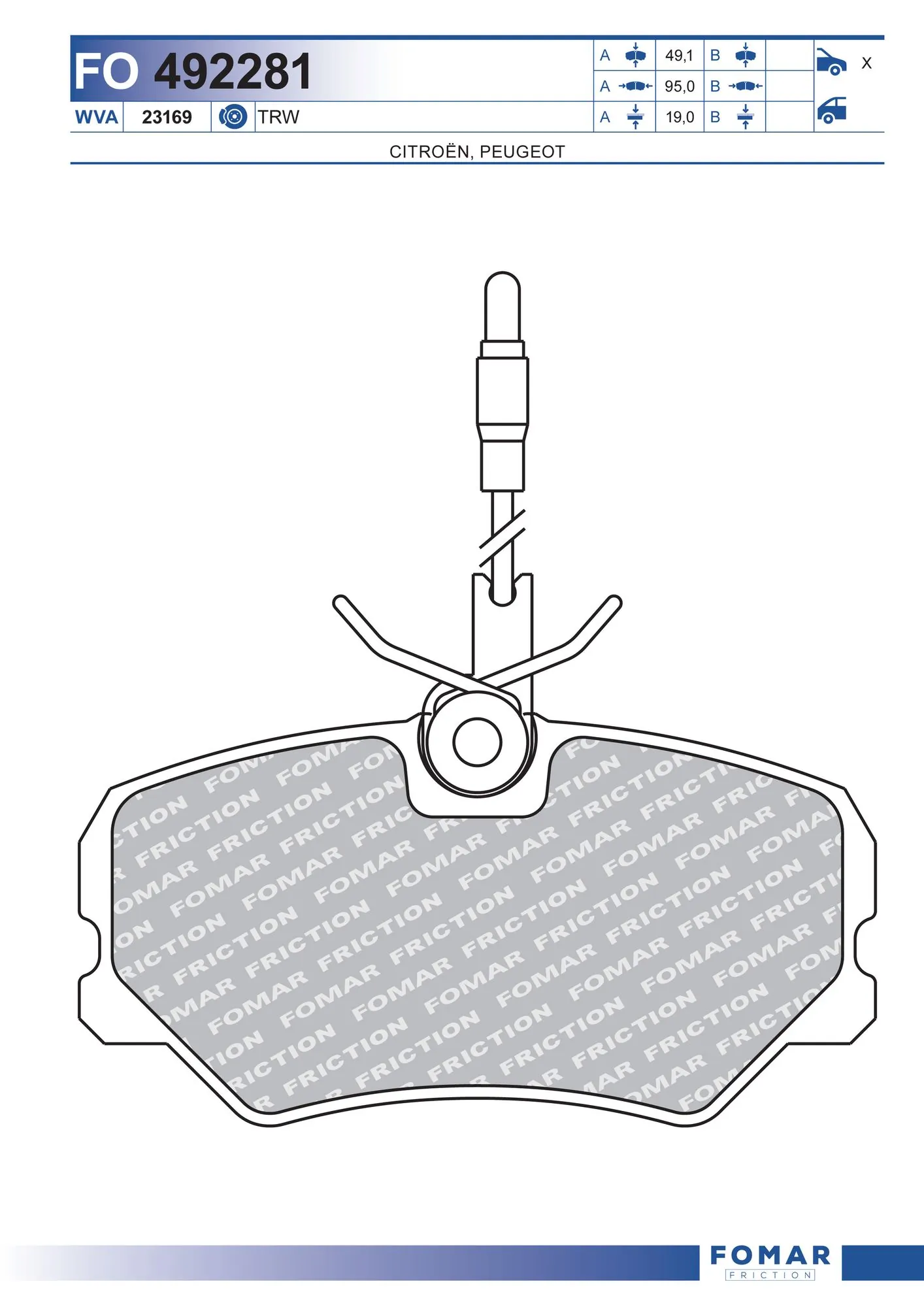 Brake Pad Set, disc brake